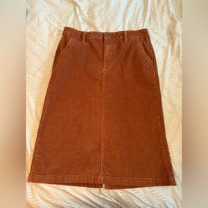 Corduroy Long Skirt